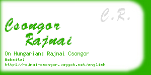 csongor rajnai business card